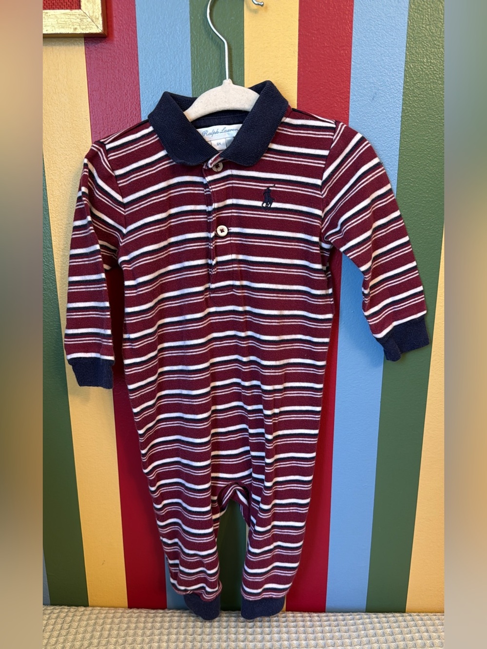 Ralph Lauren Striped Polo One-Piece